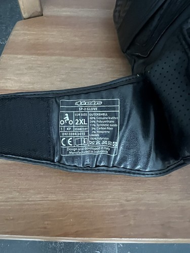 alpinestars motorrad Lederkombi Orbiter Gr 58 Handschuhe Carbon - Bild 11 von 11