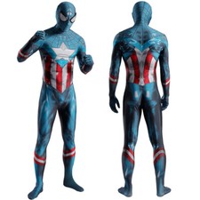 Disfraz de Capitán América Miles Morales Cosplay Body Adulto Niños