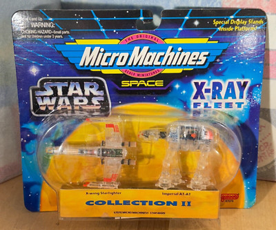 Micro Machines Star Wars Space X-Ray Fleet Collection II X-Wing & Imperial AT-AT