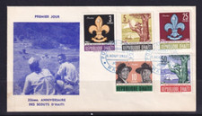HAITE 1962 FDC 22ND ANNIVERSARY OF SCOUTS OF HAITE WITH PHOTO CACHET #C512