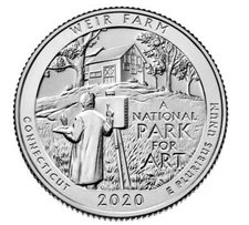 2020 P Weir Farm National Park (CT) Uncirculated Quarter