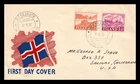 Iceland 1952 FDC, Occupational Activities and Views. Lot # 3.