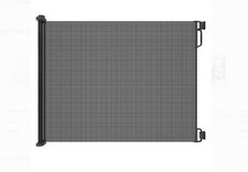 Perma Child Safety Outdoor Retractable Baby Gate, Extra Wide up to 71  , Black