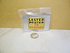 Lester Pfister 187 Hybrids Seed Corn Advertising Belt Buckle