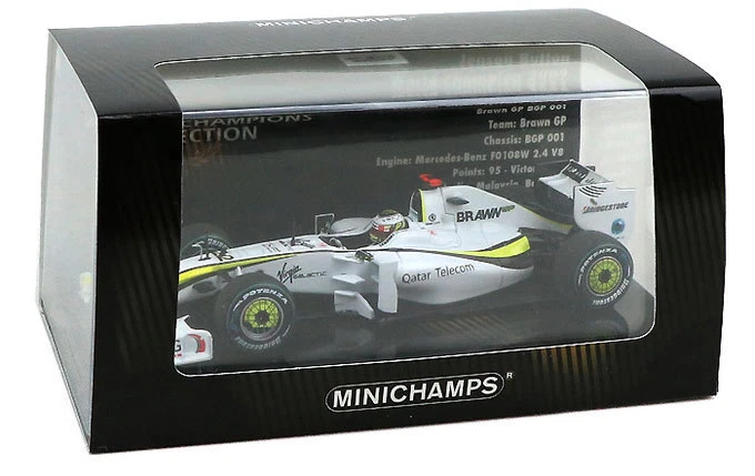 Minichamps Brawn BGP 001 #22 2009 - Jenson Button F1. World Champion 1/43 Scale - Image 3 of 4