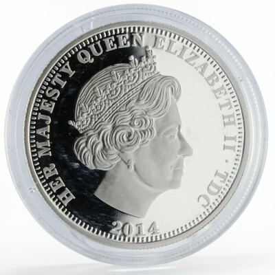 Tristan da Cunha 1 crown 300 Years of King George VI silver coin