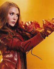 ELIZABETH OLSEN signed autograph 20x25cm AVENGERS WANDA in person autograph ACOA