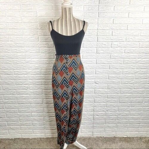 Goddess Multicolored Geometric Gaucho Pants Plus Size 3X
