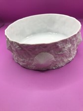 Hutschenreuther Bisquitporzellan Schale OP ART Matte Vintage Shell Relief Matte