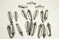 1950s Mervin Goody TipTop assorted aluminum metal hair rollers wave claw clips
