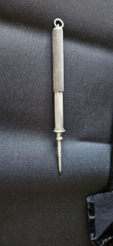 Antique Sterling Silver Mechanical Pencil - Photo 1 sur 8