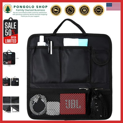 Organize Daily Essentials with our Versatile Black Nylon Bag Insert - Large Size