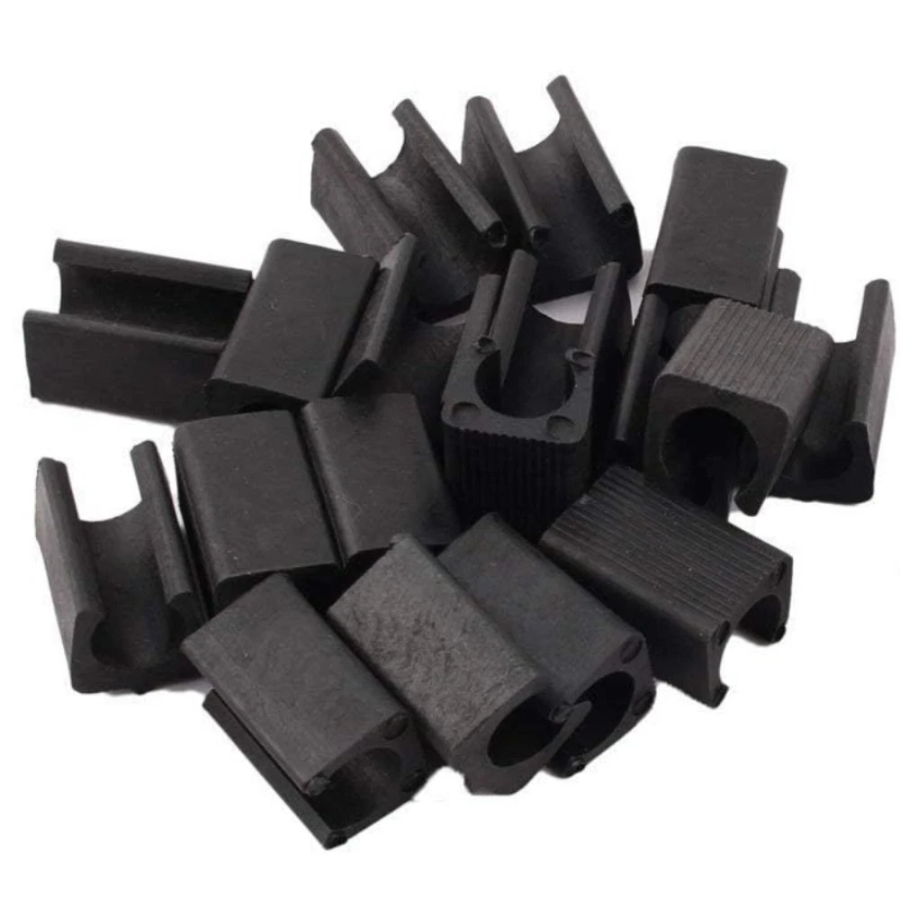 50PCS Plastic Chair Foot Black Floor Glides Non Slip Cover Chair Leg