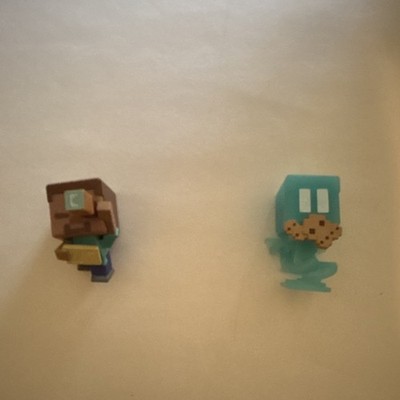 Minecraft Steve Mini Figure Lot of 2 Video Game Collectible Figures