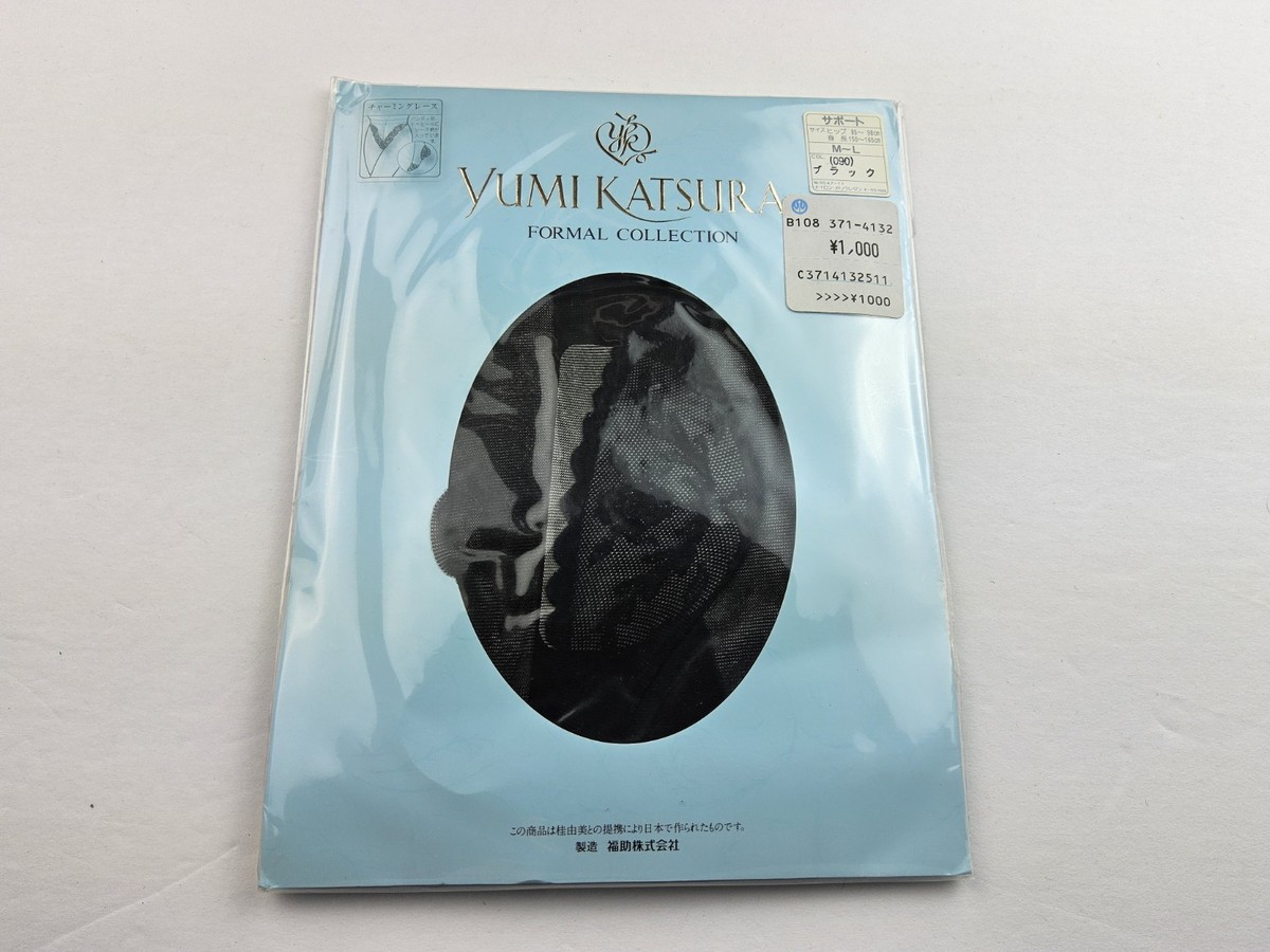 ハンドメイドはた Yumi Katsura Lace Detail Pantyhose Stockings Black Size M-L | eBay