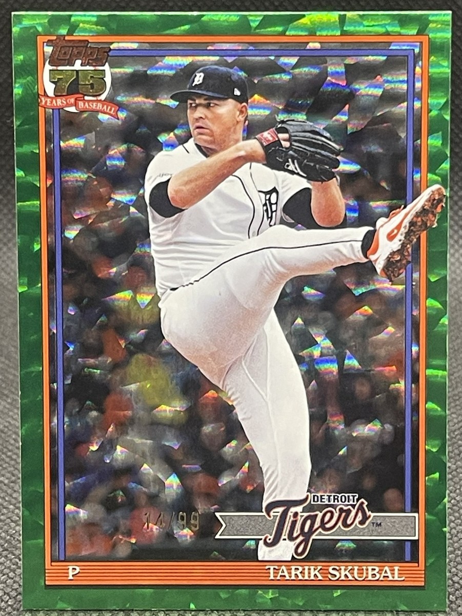 2026 Topps Series 1 75th Anniversary Tarik Skubal Green Crackle