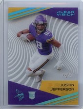 2020 Panini Chronicles Clear Vision Rookies Holo Platinum 1/1 Justin Jefferson