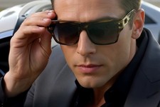 Sunglasses Rectangular Gold Metal Bar Retro Vintage Outdoor Shades Luxury Gafas
