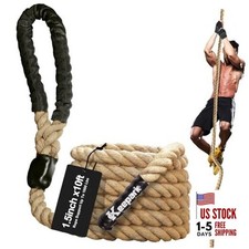 Climbing Rope 1.5 Inch Diameter 10FT 15FT 20FT 25FT 30FT 35FT Gym 1.5 Inch-10FT