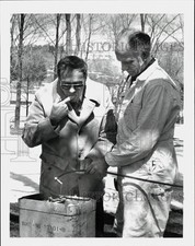 1978 Press Photo J. Roger Barber and Harold Tyler, Maple Farm - tub28354