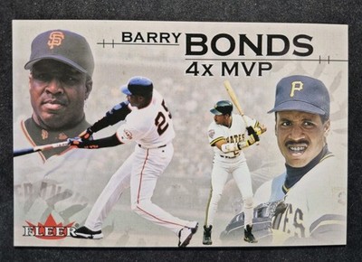 2002 Fleer Barry Bonds 4 Time MVP Jumbo - Barry Bonds /5000 Giants Pirates
