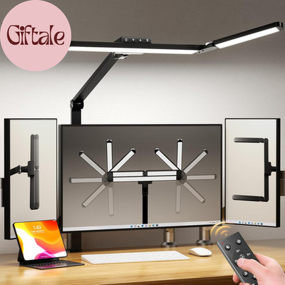 LED Desk Lamp with Clamp, Architect Desk Lamp for Home Office with Remote, 24W U
