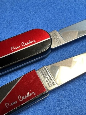 Vintage PIERRE CARDIN Richartz Folding Pocket Knife Germany X 2 L@@K L@@K!!
