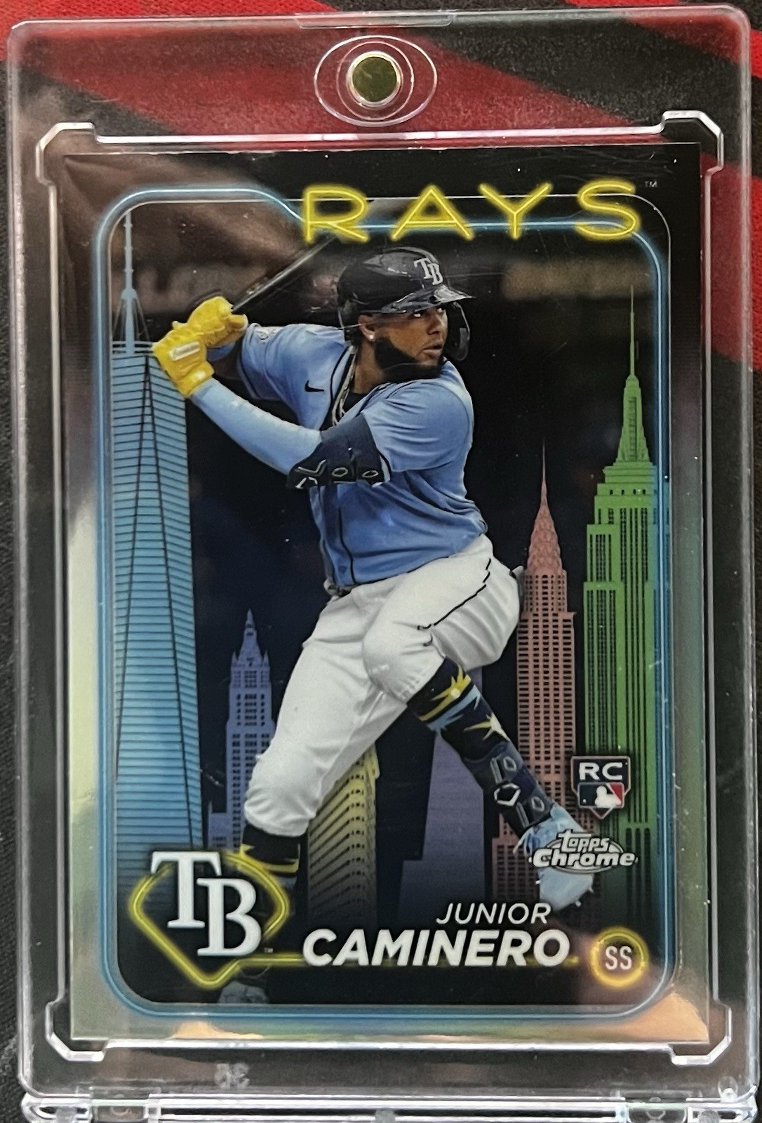 2024 Topps Chrome Big Apple Junior Caminero #213 RARE RC SSP ROOKIE