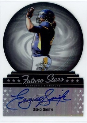 2013 Leaf Metal Draft Future Stars Prismatic 23/25 Geno Smith Rookie Auto RC f3p