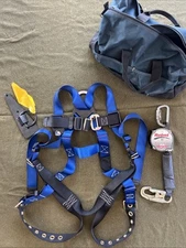 FallTech Body Safety Harness Rebel Self Retracting Lifeline Anchor SET #4