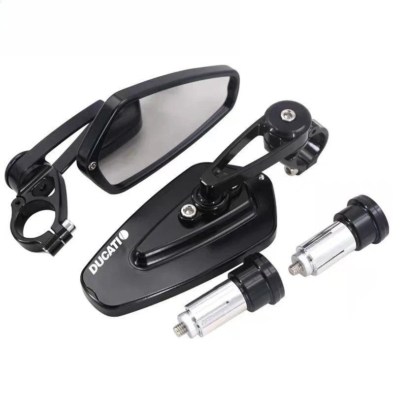 For Ducati Monster 696 797 821 1200 Motorcycle 7/8" CNC Bar End Rearview Mirrors