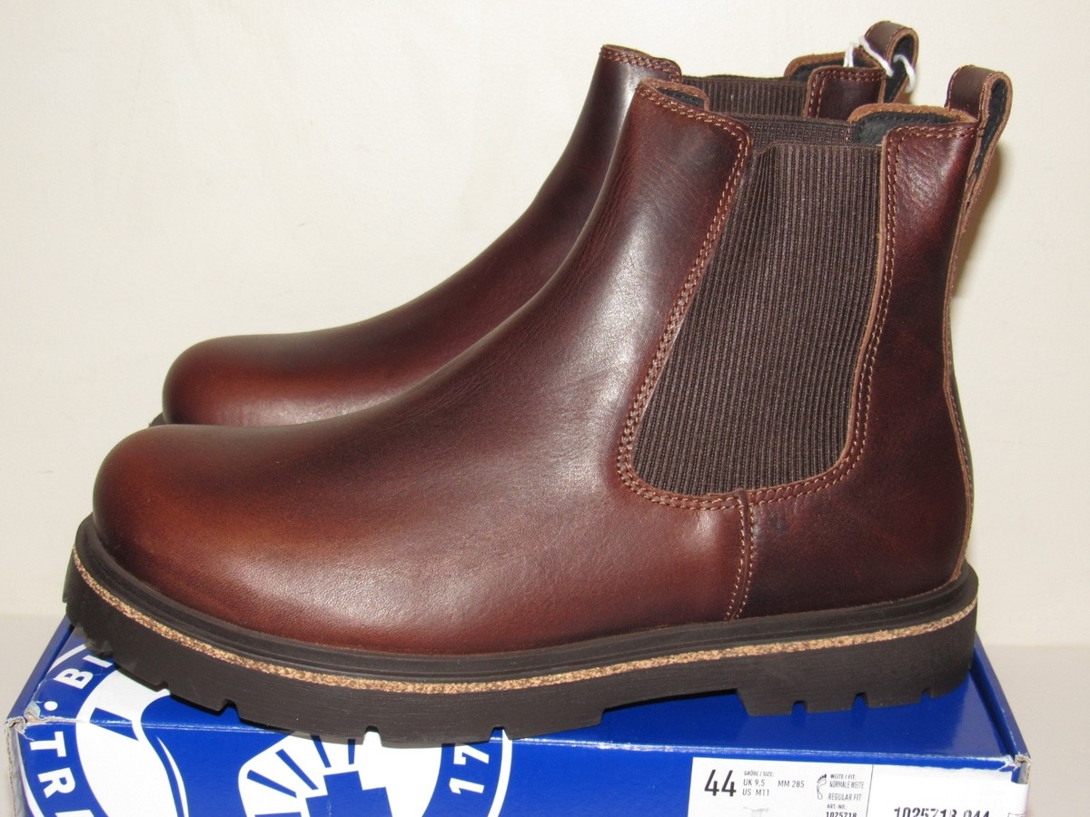Birkenstock Highwood Slip-On Leather Men’s Chelsea Boots - Chocolate Birkenstock Men main image 3