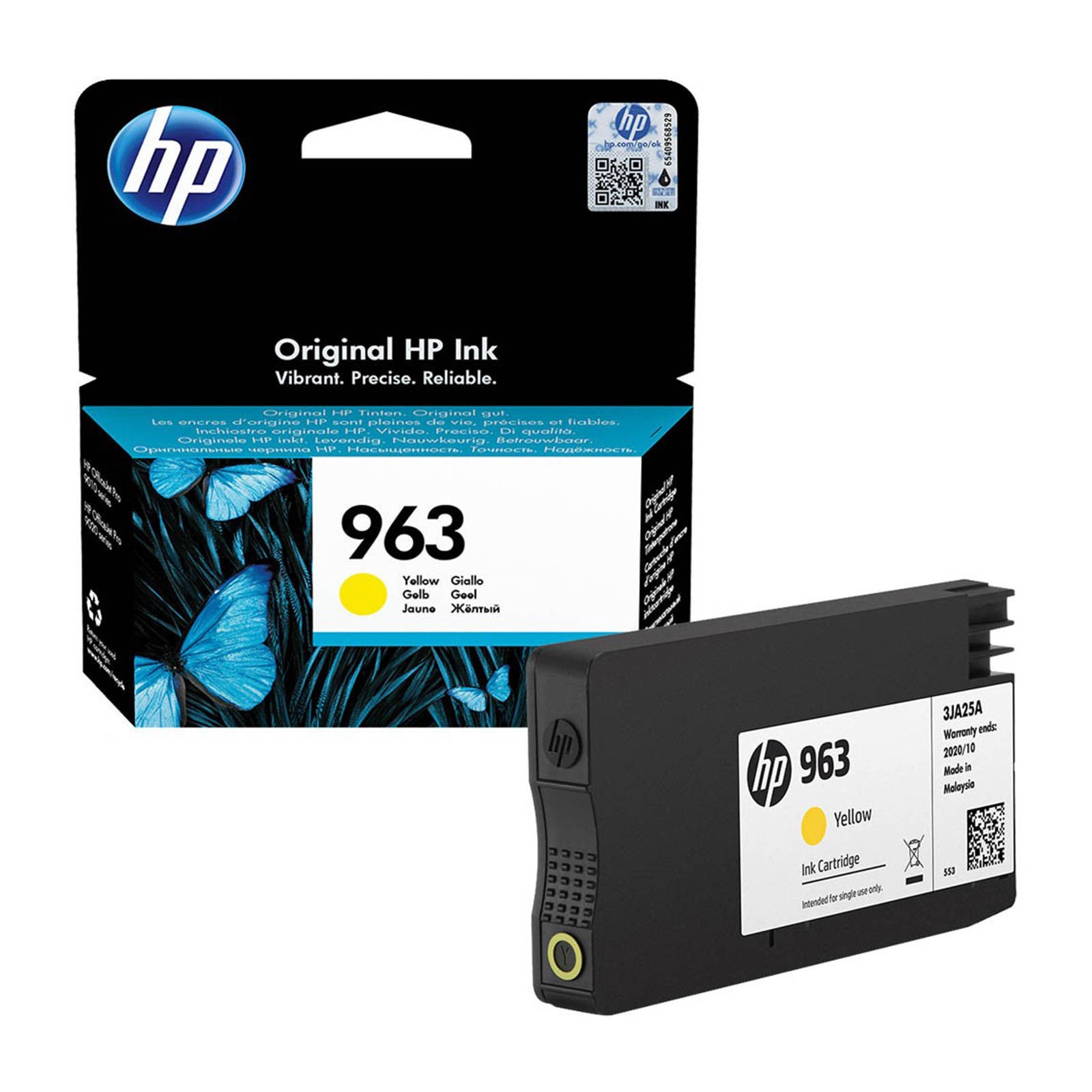 Original HP 963 Yellow Ink Cartridge (3JA25AE)