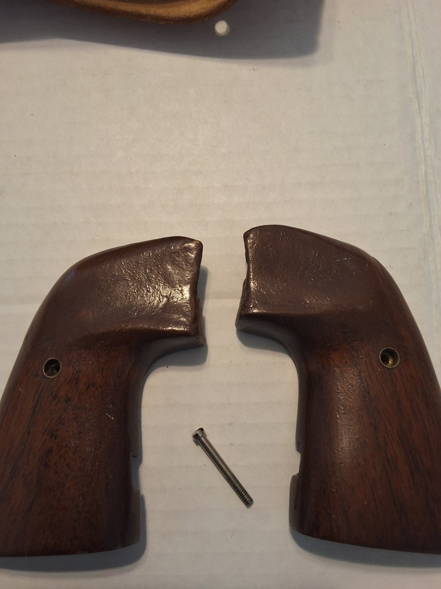 Colt Single Action Army SAA Wood Grips Smooth with Screw | eBay