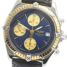 BREITLING Chronomat 81.950 Chronograph Navy / Gold Dial Automatic Men's_879968