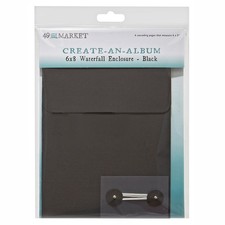 49 And Market Create-An-Album Waterfall Enclosure 6"X8"-Black