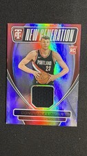 Panini Totally Certified Donovan Clingan RC Silver Patch #NGJ-DNC Blazers 202…