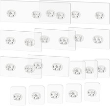 15 Pack Shower Caddy Adhesive Replacement Strong No Drill Hooks Bathroom Kitchen