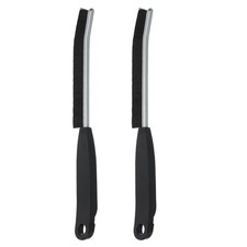 2PCS Crevice Cleaning Brush Gap Brush for Kitchen Toilet Bathroom, Black