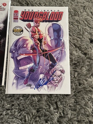 Youngblood #1 2025 Golden Apple InStore Exclusive by Rob Liefeld SIGNED RARE HTF
