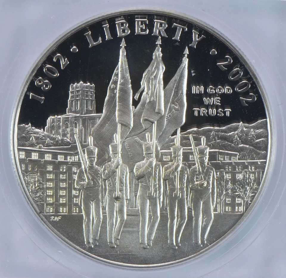 2002-W West Point Commemorative Silver Dollar PR70 DCAM ICG *6761 - Image 4 of 4