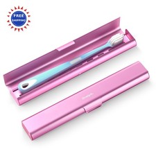 Oralphi Aluminum Toothbrush Travel Case Portable Travel Toothbrush Holder