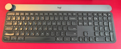 Logitech Craft Advanced Keyboard Y-R0064 Bluetooth Tested Illuminating NO DONGLE