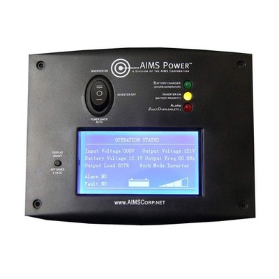 AIMS Power Inverter Remote Display Panel with 60ft Cable for PICOGLF Series