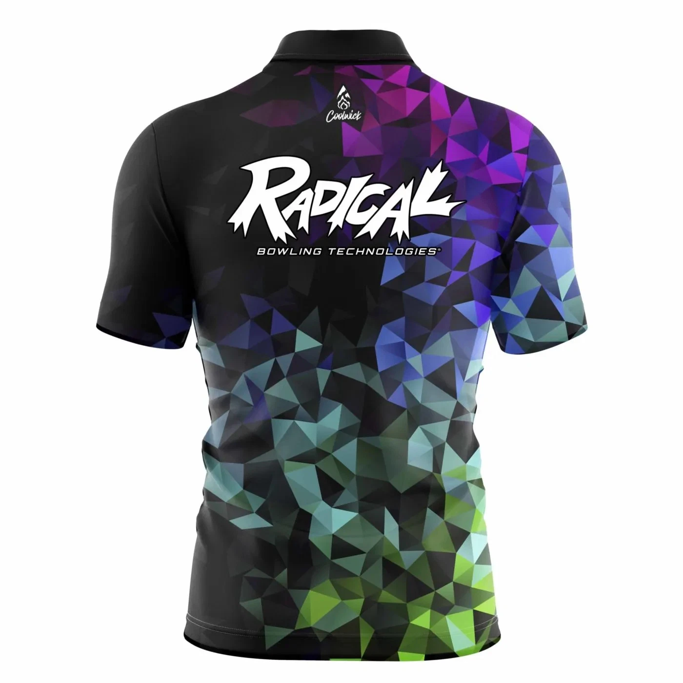 Radical Gradient Quick Ship CoolWick Sash Zip Bowling Jersey