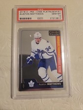 2016-17 O-Pee-Chee Platinum Auston Matthews ROOKIE #151 PSA 10-TEAM USA GOLD MED