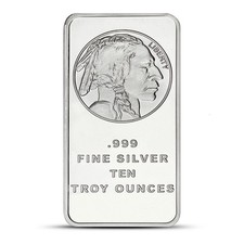 10 oz SilverTowne Buffalo Silver Bar (New) 97.02 per troy oz