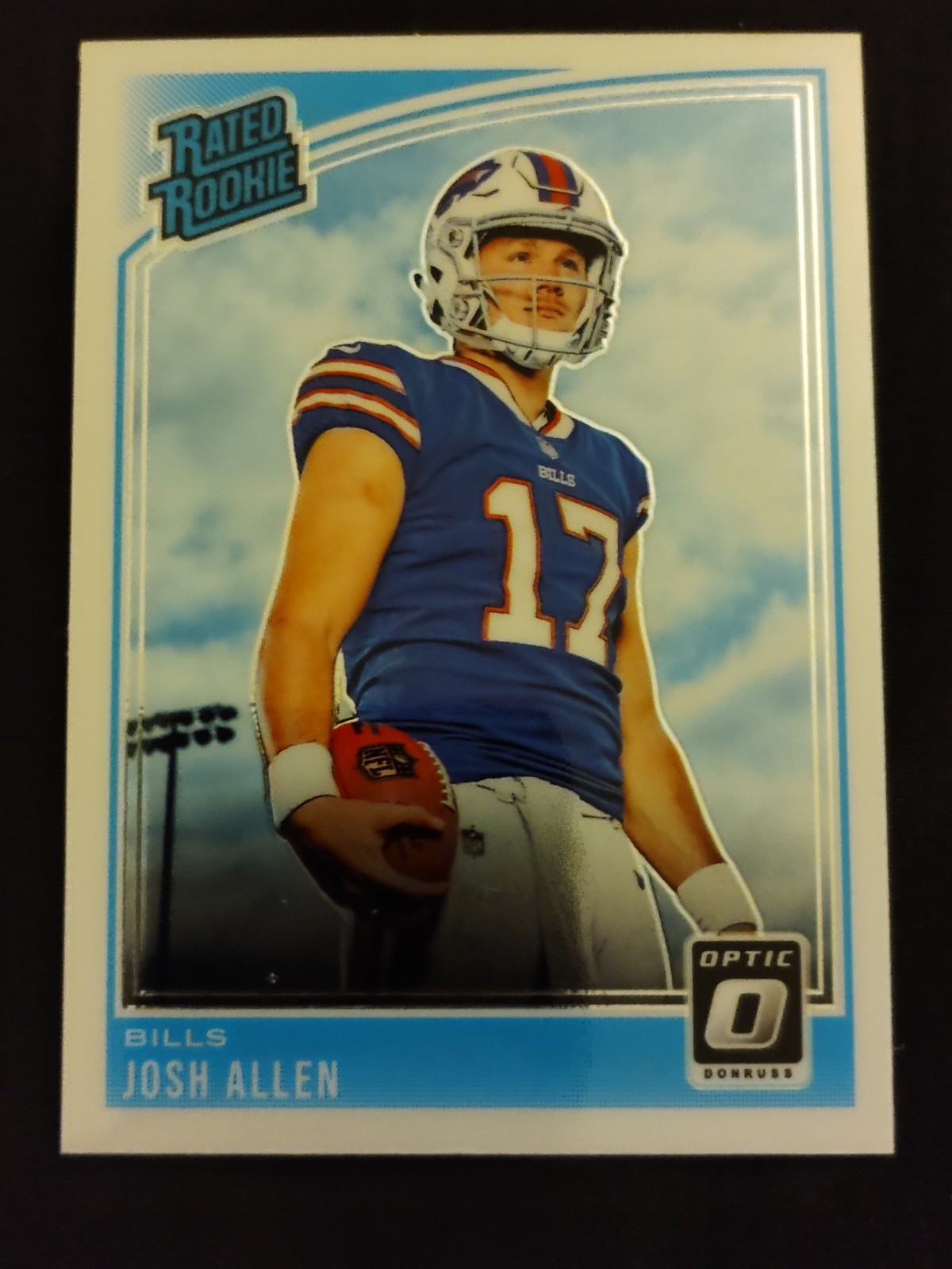 2018 JOSH ALLEN DONRUSS OPTIC #154 BEAUTIFUL ROOKIE BUFFALO BILLS MVP RARE NICE!