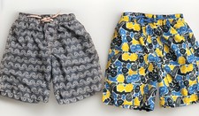 Beach Bros Boys SZ 10 Swim Trunks Shorts Beach Pool Set Of 2