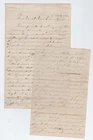 TWO CIVIL WAR LETTERS - 40th PA Vols - Twice POW Died Andersonville 4 Mos Later!